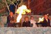 Holocaust survivor Uri Chanoch lights one of the six torches at the ceremony