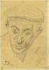 Osias Hofstätter (1905-1994), Portrait of a Man Wearing a Cap, Gurs Camp, 1941