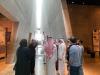 A delegation of young influencers from the United Arab Emirates and Bahrain tour the Holocaust History Museum at Yad Vashem