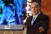 Le Premier ministre Benyamin Netanyahou prononce une allocution lors de la cérémonie d'ouverture de Yom HaShoah