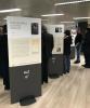 La exposición ready2print “Justos de las Naciones” exhibida en el aeropuerto Linate, Milán, Italia