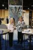 Dr. Susanna Kokkonen (left) and Debbie Buckner (right) representing the Christian Friends of Yad Vashem during the NRB Annual Convention, 27th February – 2nd March 2017 in Orlando, Florida.
