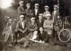 Cyclists from the Bar Kochba sports club team, Lodz, 1926. Moshe Cukierman is standing on the right