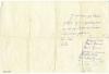 Thank-you letter written to the soldier Yehudah Rubashevsky by the group of young survivors who were under his care after the liberation of Auschwitz