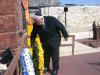 Prime Minister Ariel Sharon lays his wreath