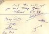 Signature de Miep Gies dans le Livre d’or de Yad Vashem. 6 mai 1977.