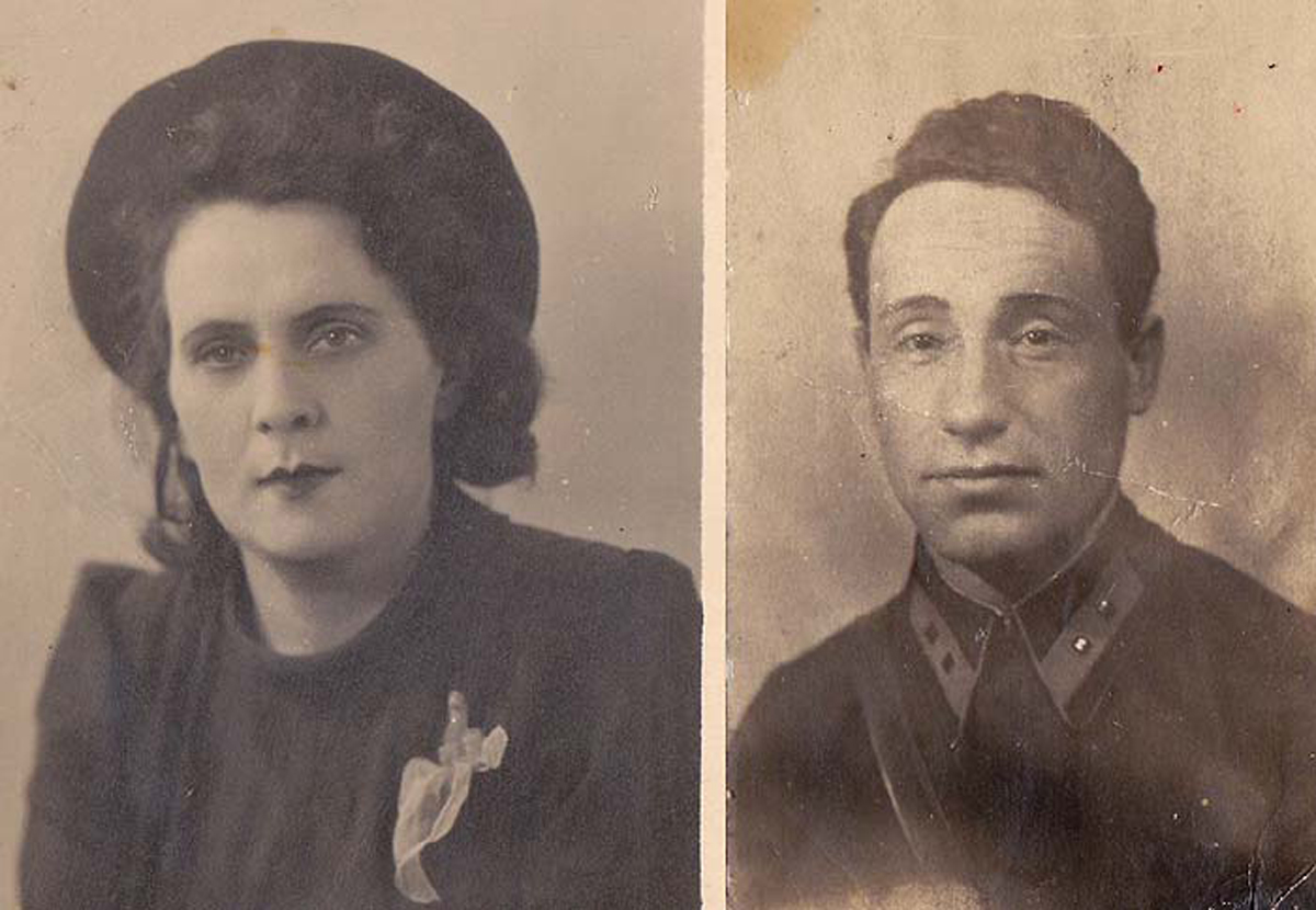 Соня Свердлова-Чигиринская (фотография 1947 года) и Фима Чигиринский (довоенная фотография)