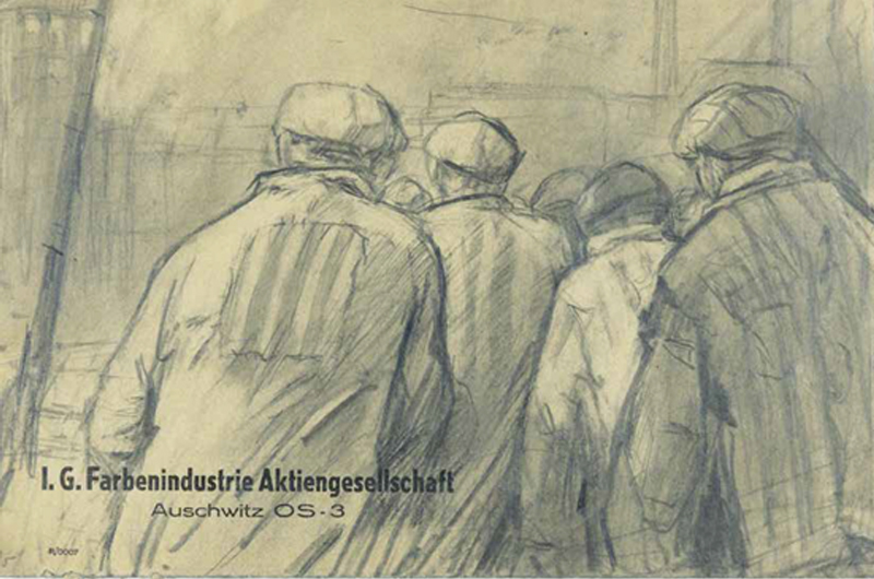 ז'ינובי טולקאצ'ב (1977-1903), שבים מן העבודה, אושוויץ, 1945