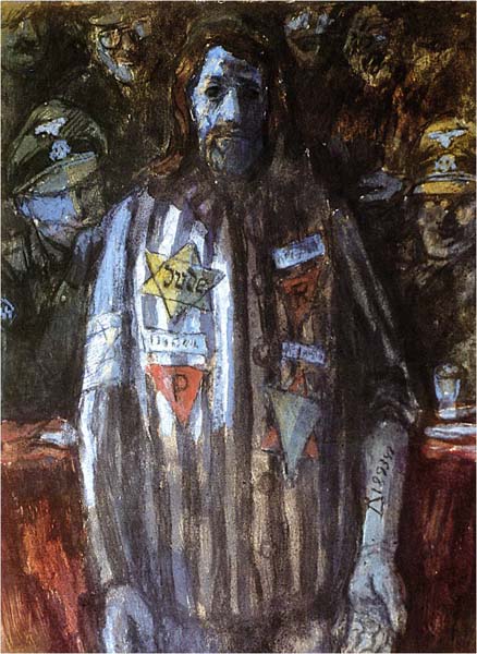 "Се человек" (из серии "Христос в Майданеке"), 1945