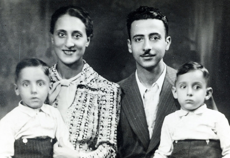 2 de septiembre de 1944: deportados desde Trieste a Auschwitz La historia de la familia Israel  Daniel y Anna Israel con sus hij