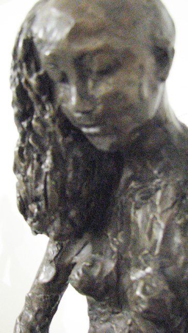 Young girl having her hair shaved before entering the gas chambers (2001), detail