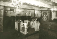 Würzburg 1919, das innere der kleinen Synagoge, Kettengasse 26, nach der Renovierung