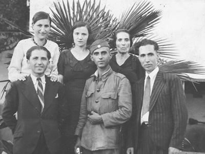 La familia Kasorla en Salónica, antes de la guerra