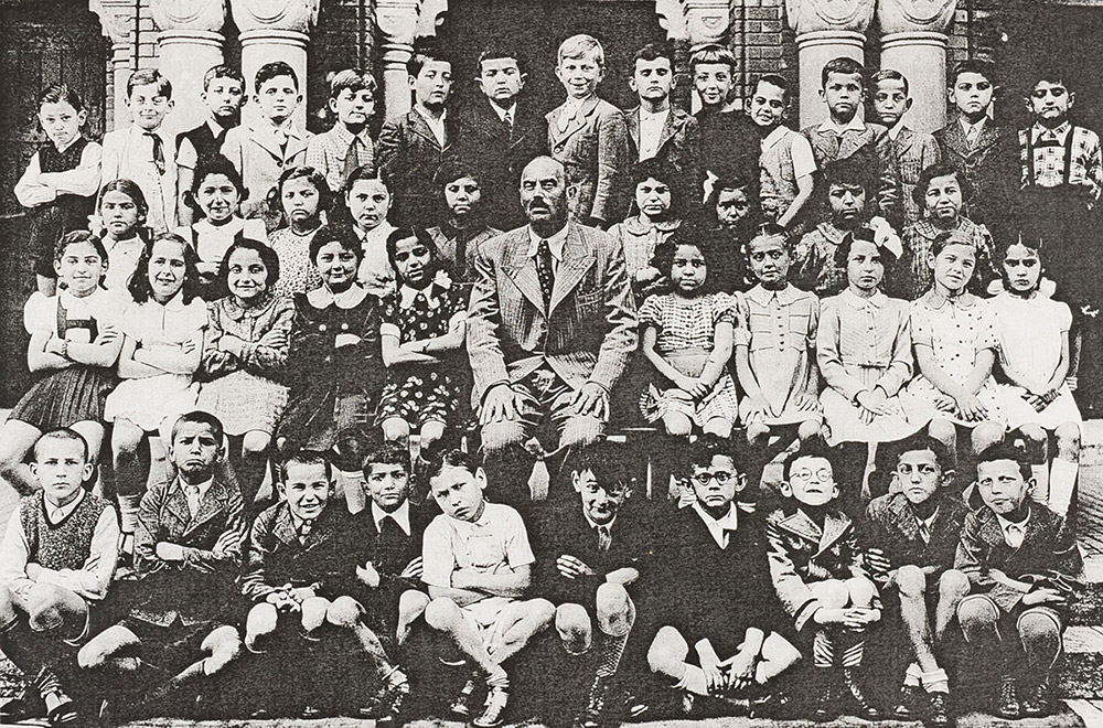 Alumnos de cuarto grado de la escuela primaria judía de Novi Sad