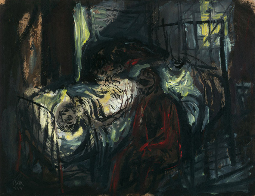 Mutter am Totenbett ihres Sohnes, 1949 