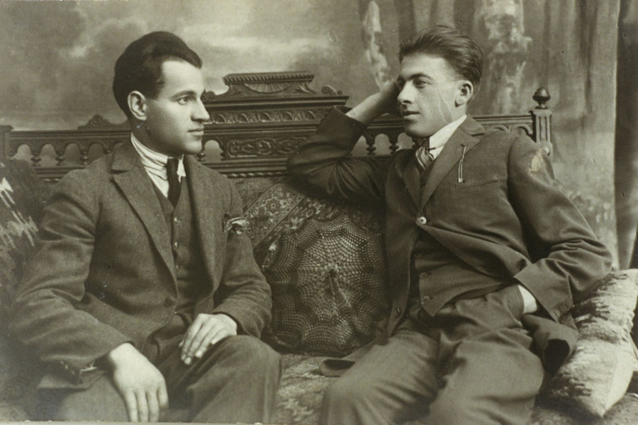 Lupu Credinciosu (left), Iasi, 1930s