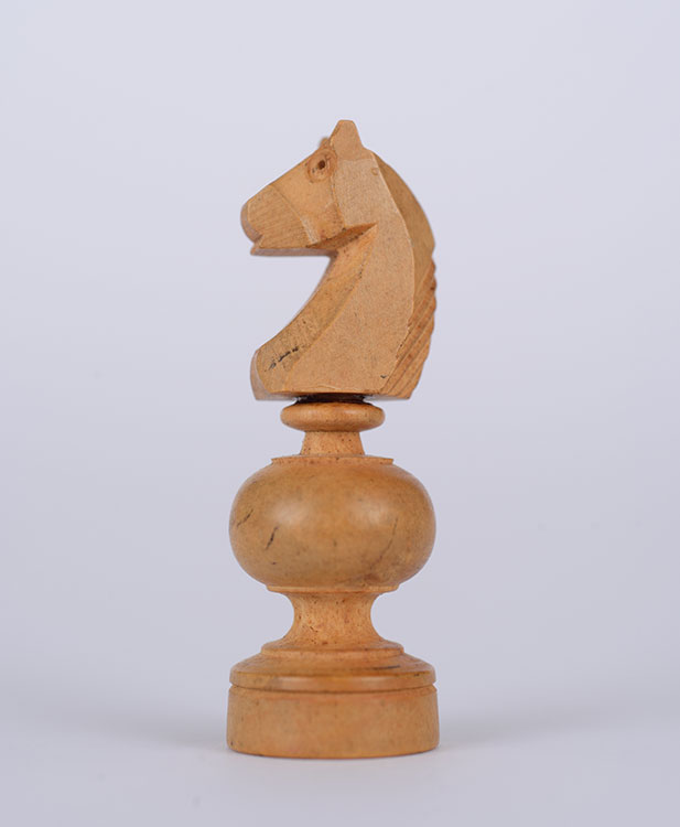 A chess piece that the Freiburg family took from home when they went into hiding