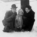 Meyer with his wife Sylvia and son Daniel, Munich 1946