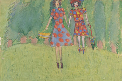 נלי טול "ילדות בשדה, לבוב, 1943"