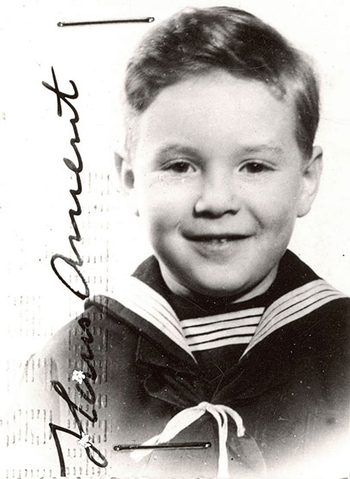 Hans Ament. L'un des enfants de la  maison d'enfants d'Izieu, France. Hans, dix ans, fut assassiné à Auschwitz