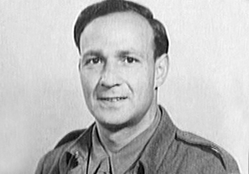 Elijahu Ben Jehuda (Erich Stiefel) in Uniform der Jüdischen Brigade, 1944