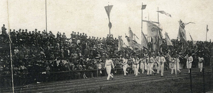 מצעד של חניכי תנועת הנוער "מכבי הצעיר" בברטיסלווה, 28-30 ביוני 1925