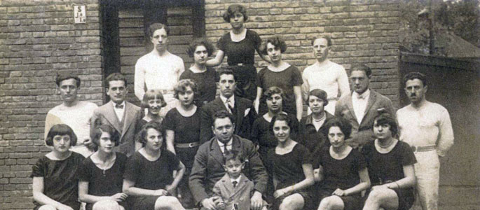 Bratislava, athletes from the Maccabi Hatzair youth movement, 22 May 1926