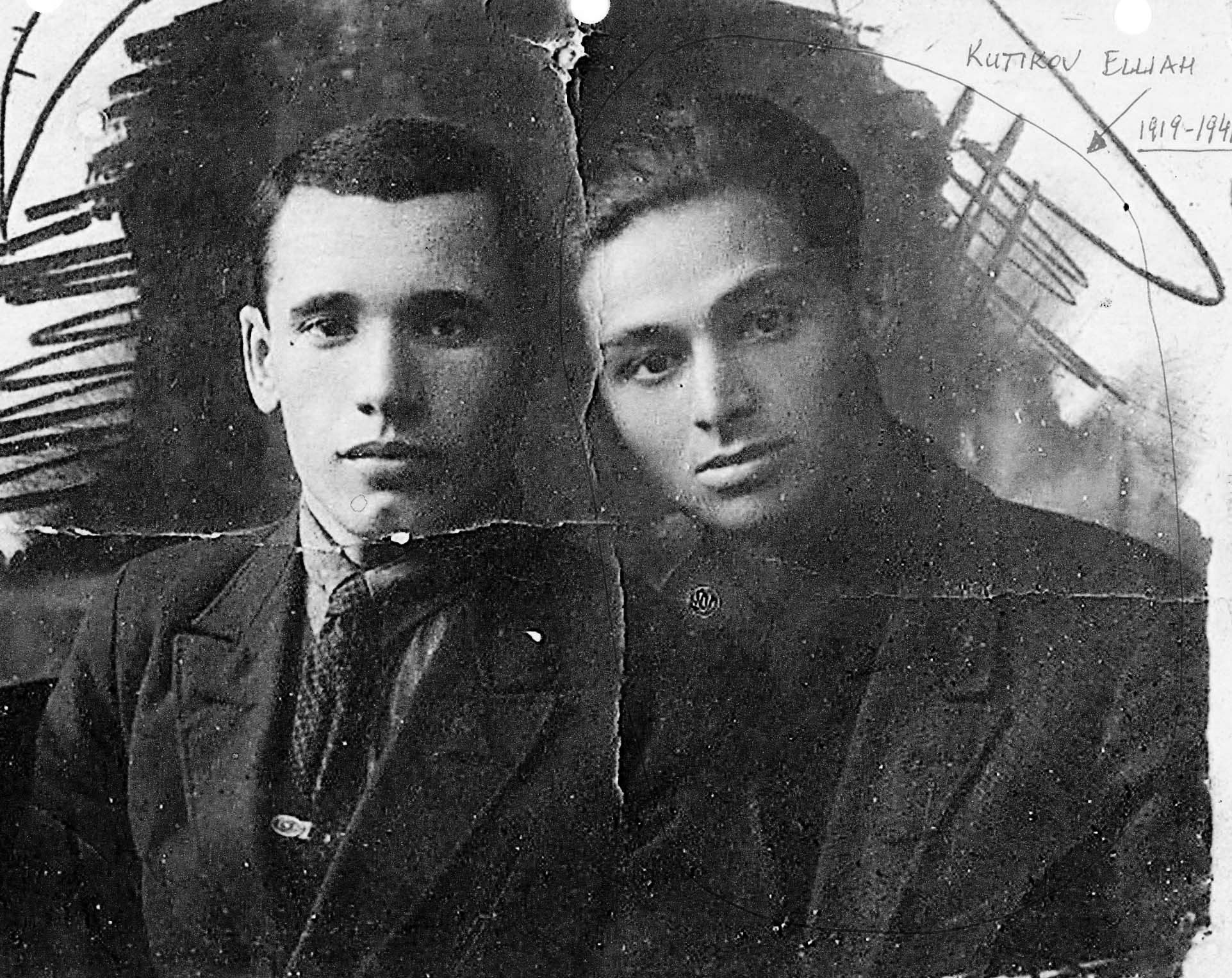 Ellijah Kutikov was born in Kiev, Ukraine, in 1919. He was murdered in 1941 at Babi Yar.
