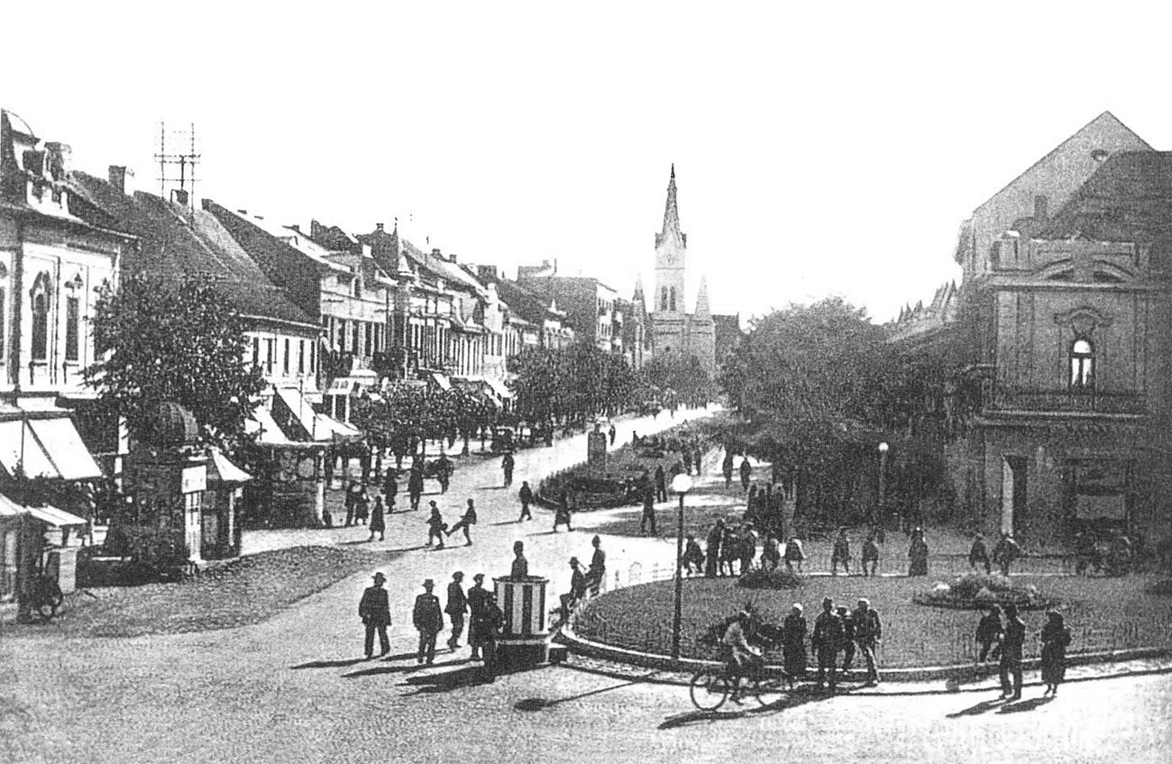Masaryk Street, Munkács, 1930