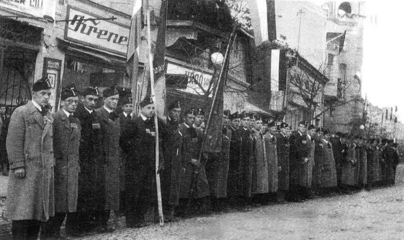 The Hungarian army enters Munkács, November 1939