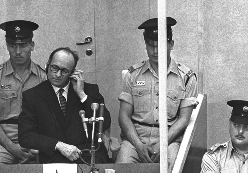 אדולף אייכמן בעת משפטו