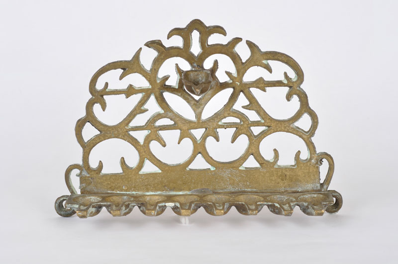 The Cohen family took this Hanukkah menorah with them when they were forced to move from their home in Casablanca, Morocco under the rule of Vichy France