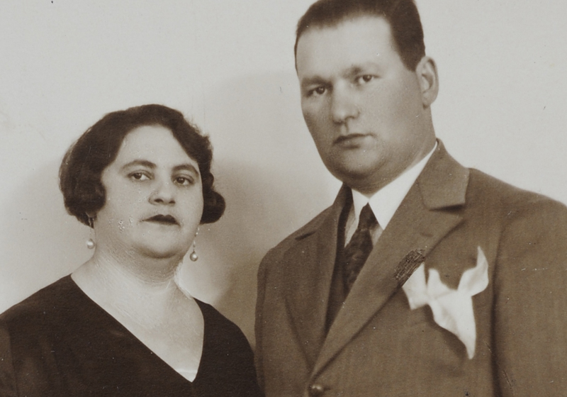 ישראל וריבה זבשינסקי. ריגה, לטביה, 1929 