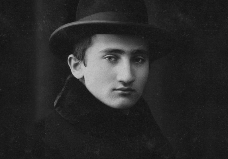 Arye-Leib Scharf, before he was married.  Sighet, Romania, 1930