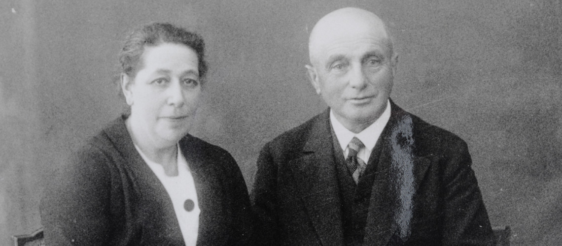 Leopold and Josephina Bähr in Bassum, Germany, prewar.