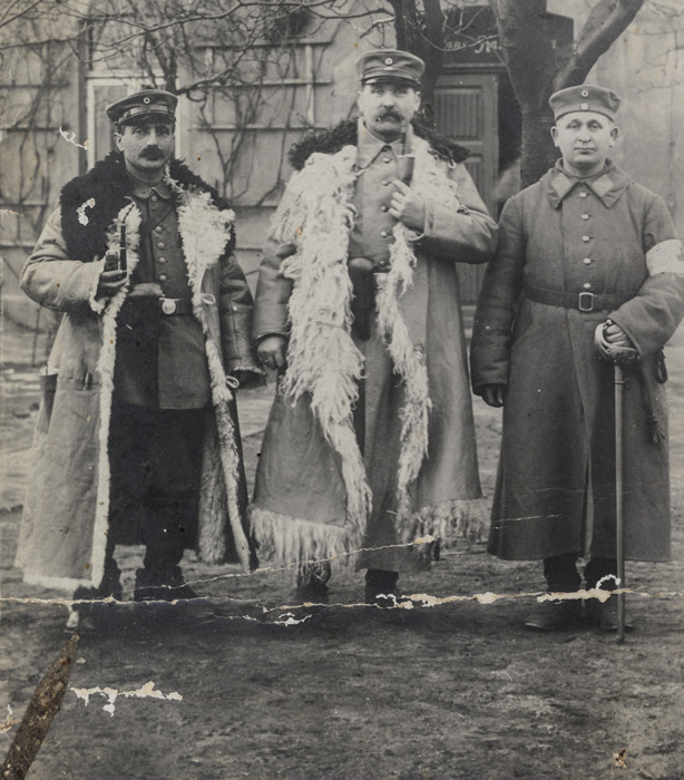 ליאופולד בר (מימין) במדי הצבא הגרמני במלחמת העולם הראשונה