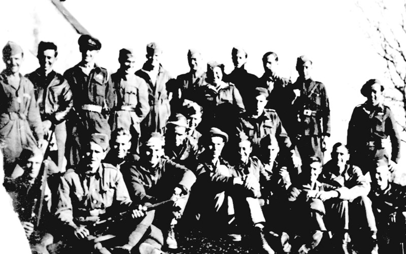 Yugoslav partisan unit together with paratroopers from Eretz Israel, Yugoslavia, 1944