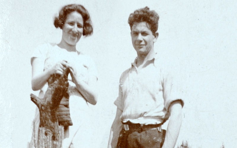 Dov y Leah Jurgrau, kibutz Beit Alfa, años1920