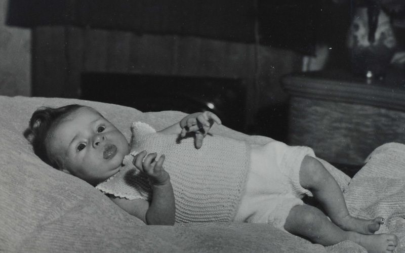 Betty Rosenbaum, de dos meses. Octubre de 1941, Ámsterdam