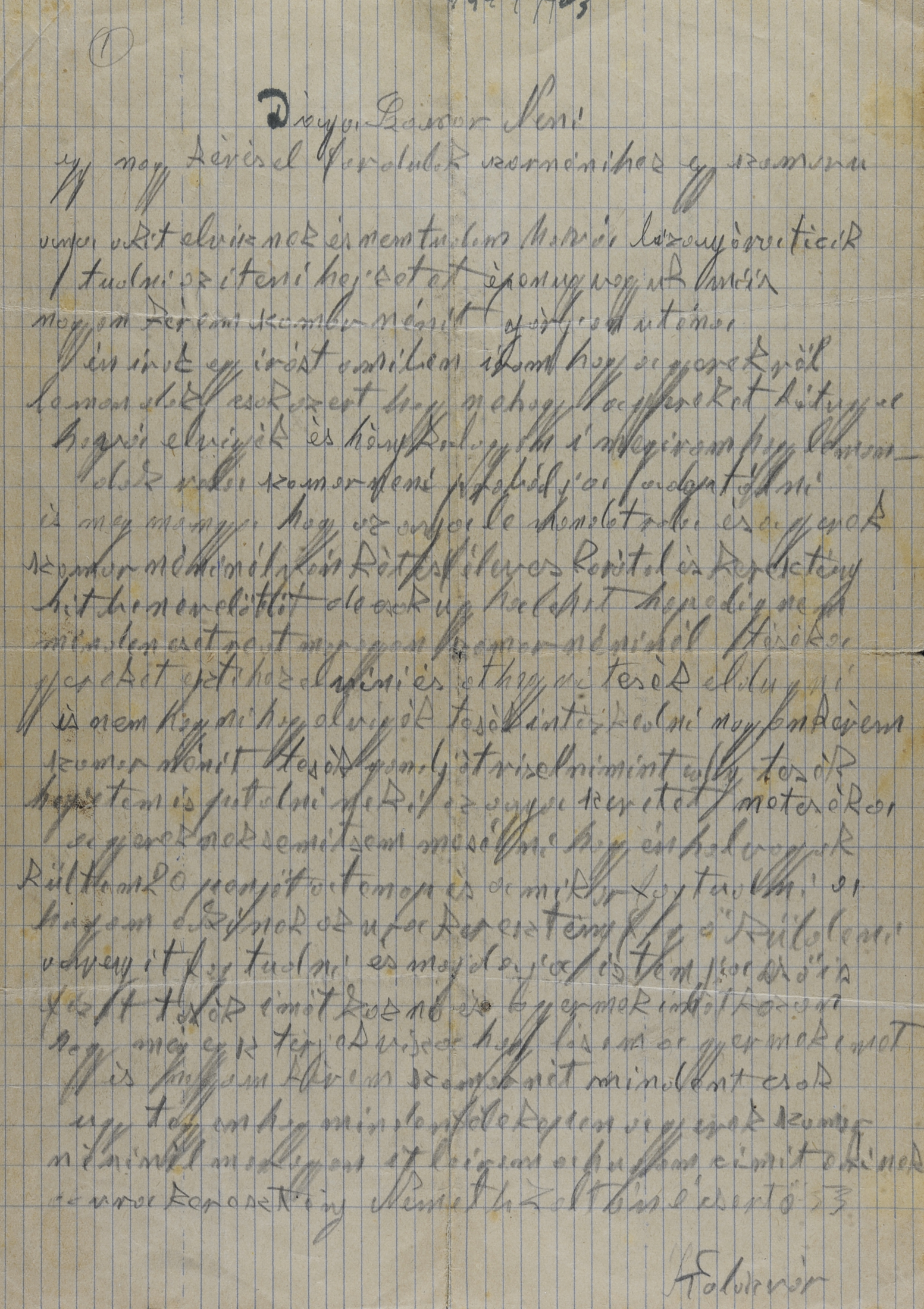 Isabella Fodor's Last Letter