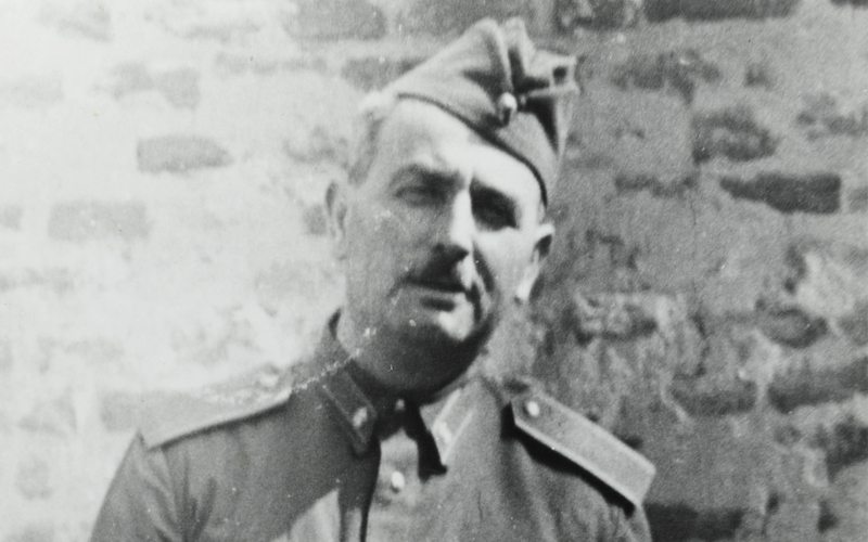 Hugó Klein in Hungarian Army uniform, 1950