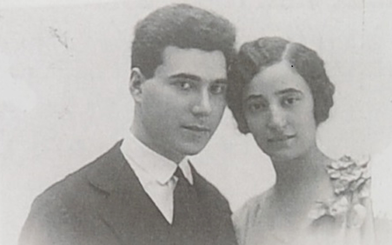 לואיגי' ונטורה ואשתו, אנה לבית טרצ'ינה. רומא, 1927