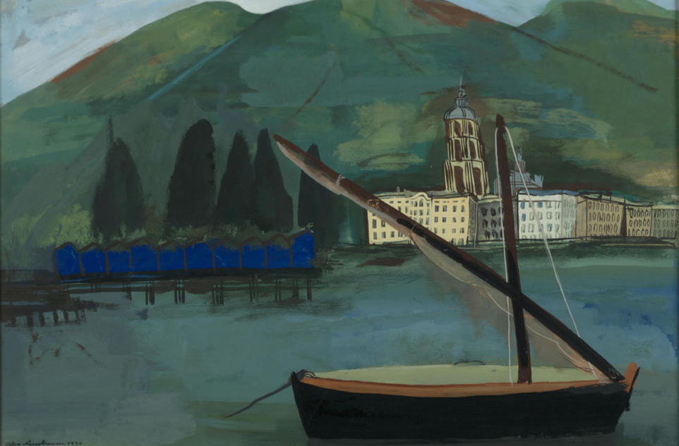 Felix Nussbaum. "Shore at Rapallo, 1934"