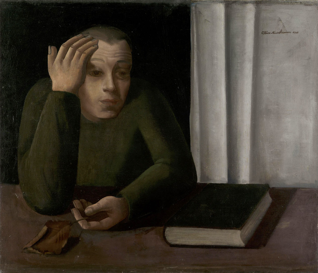 Felix Nussbaum. "Portrait of an Unidentified Man, 1941"