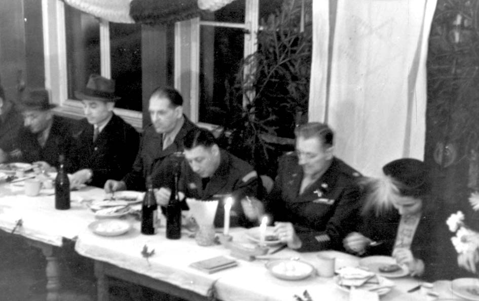 A communal Passover Seder, Stuttgart, Germany, 1947