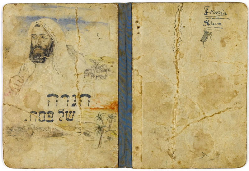 The Passover Haggadah that 17 year old Elimelekh Landau prepared as his father quoted from memory when the family of five were in hiding in Boryslav