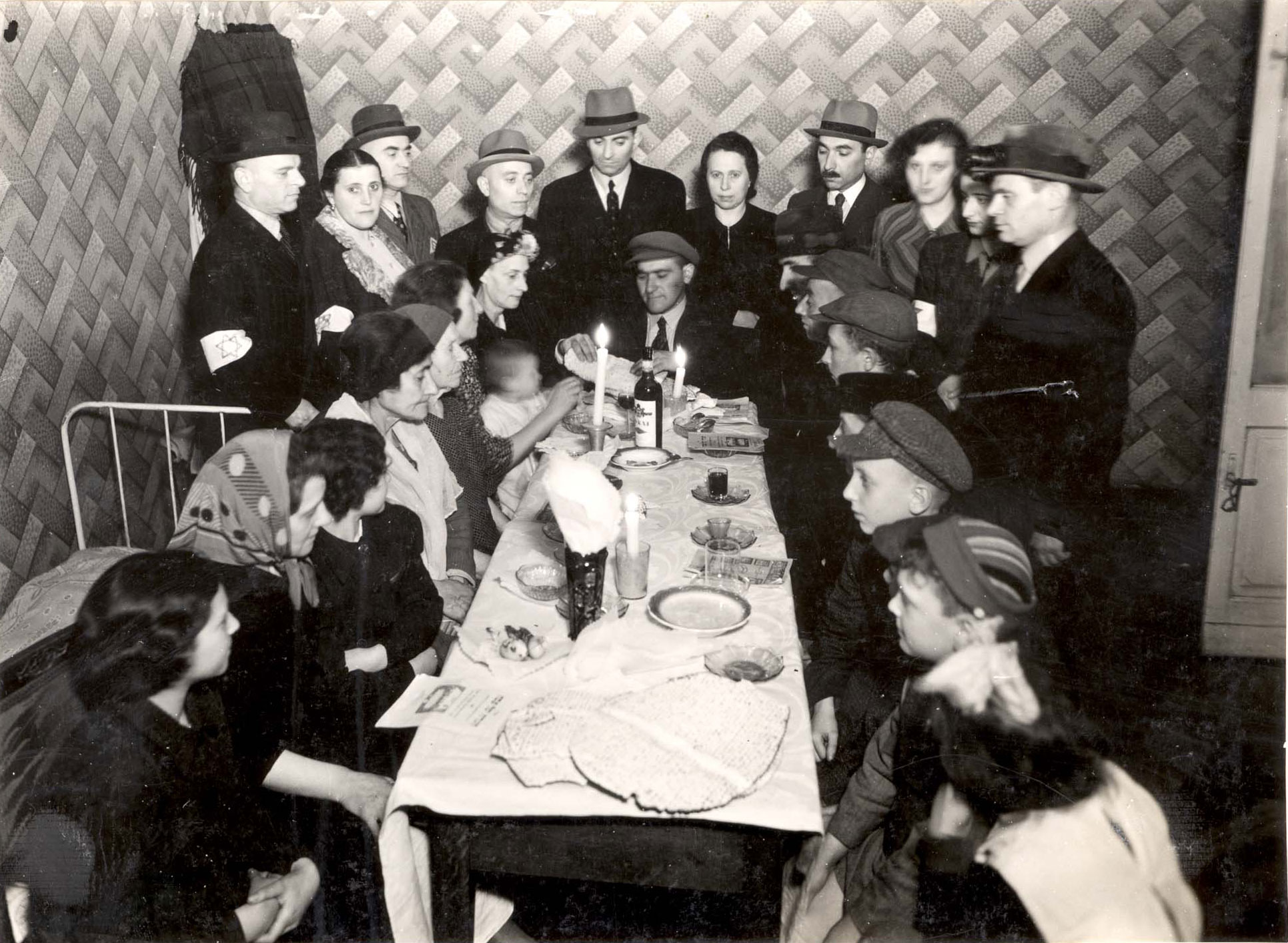 A Passover Seder in the Warsaw Ghetto, Poland
