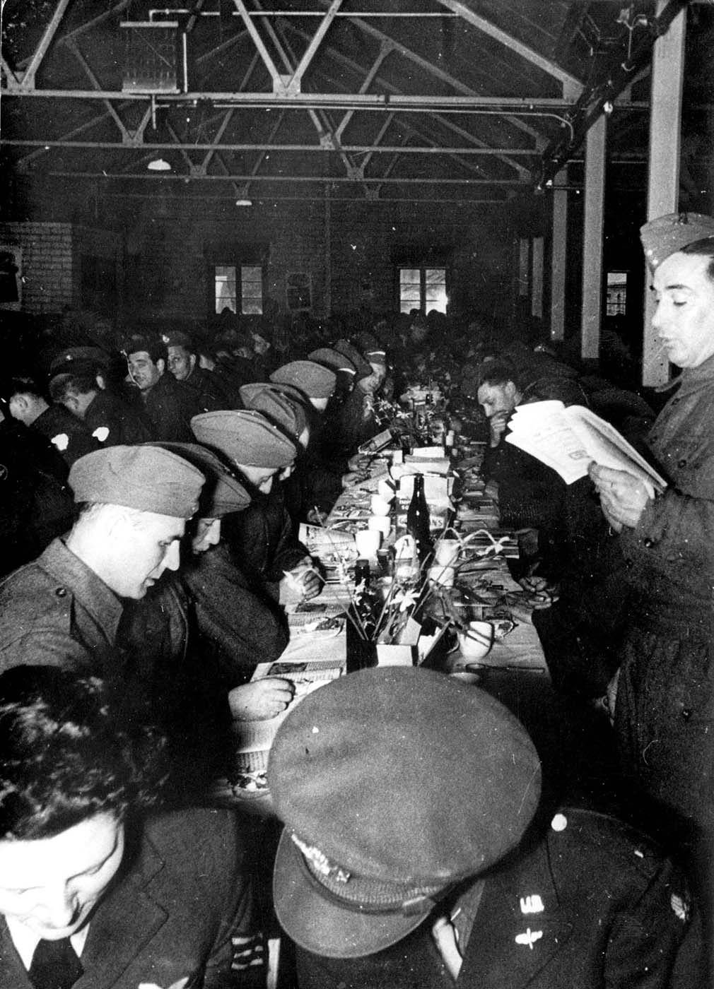 A Passover Seder for Jewish Allied soldiers
