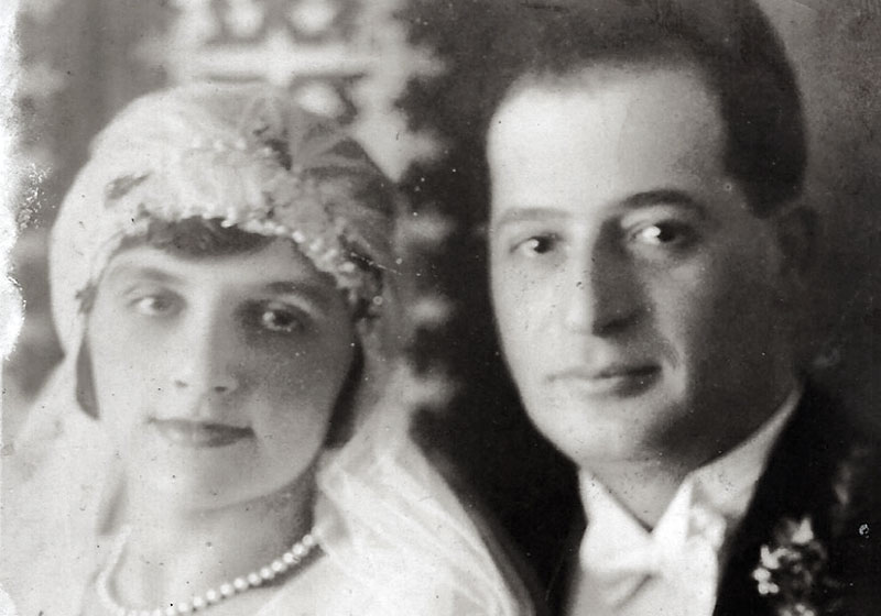 Arnold Sternberg and Josephine Zeichner on their wedding day, Sarajevo