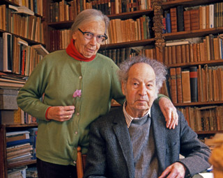 מריה הלנה פרידלנדר (ברון) עם בעלה הנרי פרידלנדר, 1989